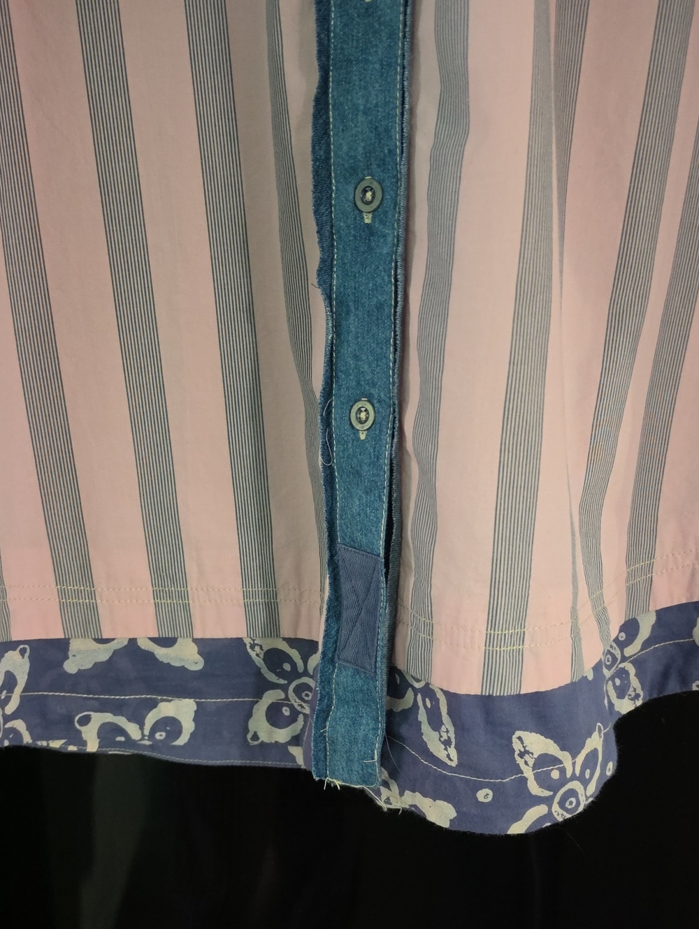 NWOT,"WILD DUNES KANTHA STRIPED DOWN 100%COTTON TOP" BY WE THE FREE - Picture 9 of 17